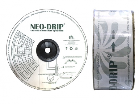 капельная лента neo-drip (толщина 6 mils), шаг 20 см, вылив 1,35 л/ч - 3000 м