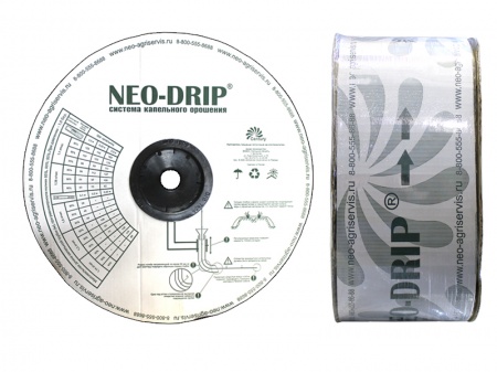 капельная лента neo-drip (толщина 8 mils), шаг 30 см, вылив 0,75 л/ч - 2500 м